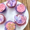 Encantadores Cupcakes de Buttercream con Detalles de Mariposa