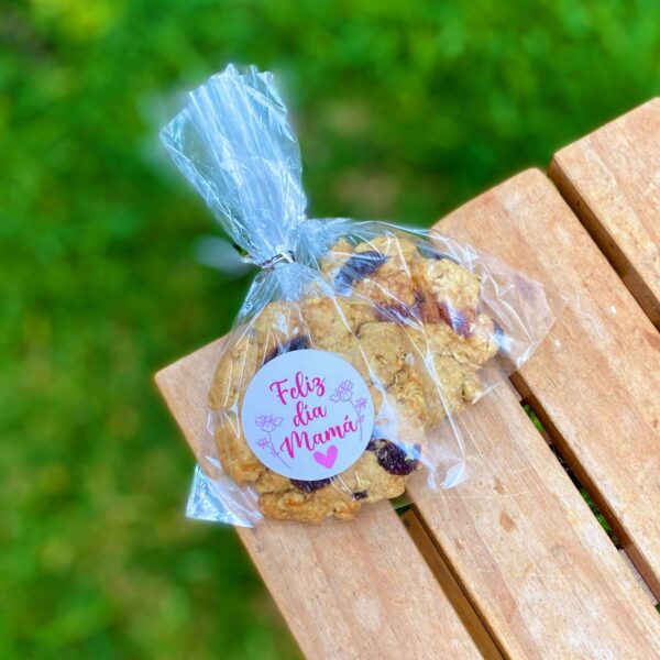 Deliciosa galleta de avena decorada para celebrar el Día de la Madre.
